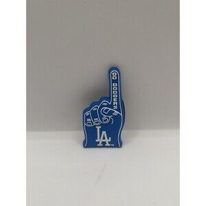 MLB LOS ANGELES DODGERS FOAM FINGER FRIDGE RUBBER MAGNET.